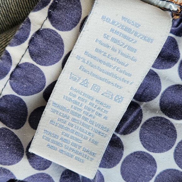 Boden Denim Jean A-Line Skirt Pockets Blue Casual Preppy Academic Cute Size 14 - Picture 8 of 11